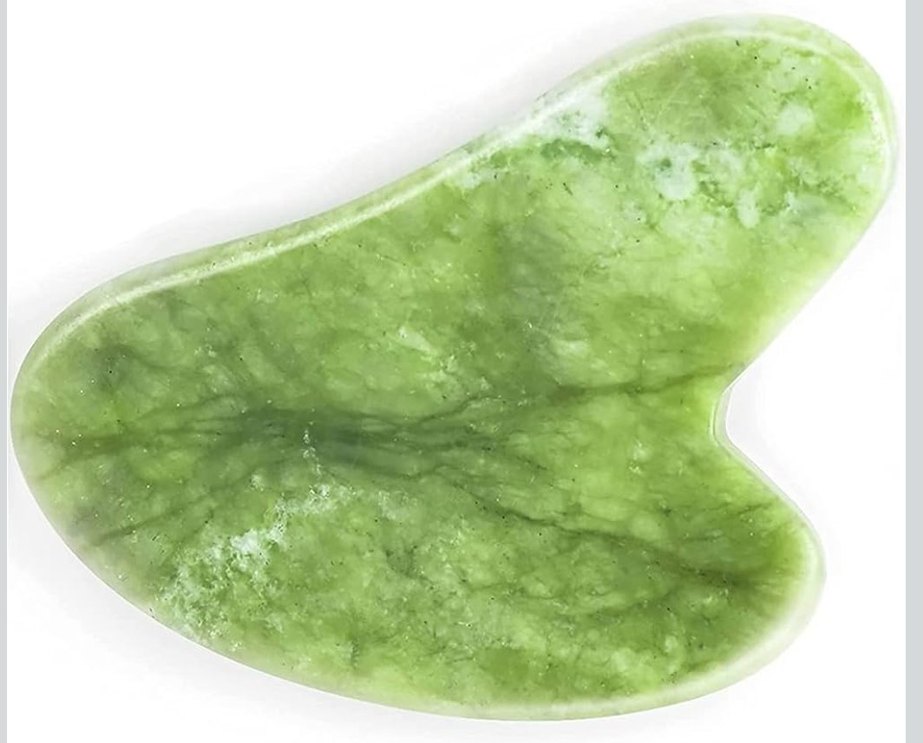 %100 Yeşim Rulo Seti Gua Sha Masaj Taşı - Görsel 3