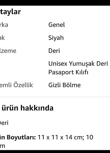  Beden siyah Renk Pasaport Kılıfı (Sıfır, ambalajında)