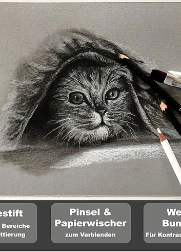 Profesyonel Eskiz (Karakalem) Seti - Görsel 6