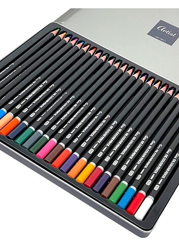  Beden Renk 24 Renk Yağ Bazlı Boyama Kalemleri 