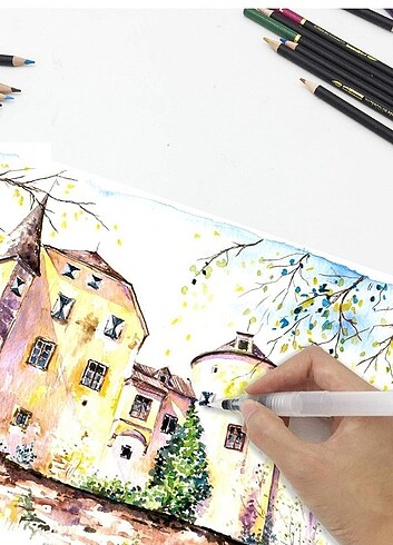 Profesyonel 72 Renk Suluboya Kalemleri - Görsel 6