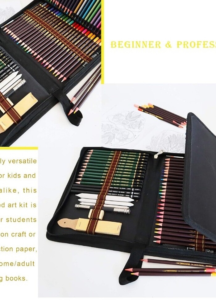 Profesyonel Boya Kalemleri Seti - Görsel 4