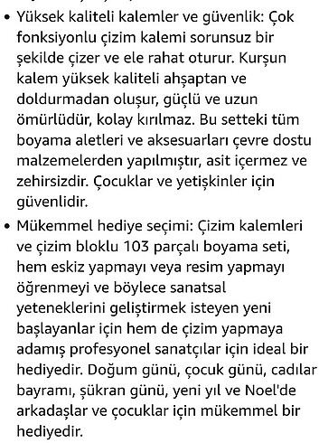 Profesyonel 103 Parça Boyama&Çizim Seti - Görsel 7