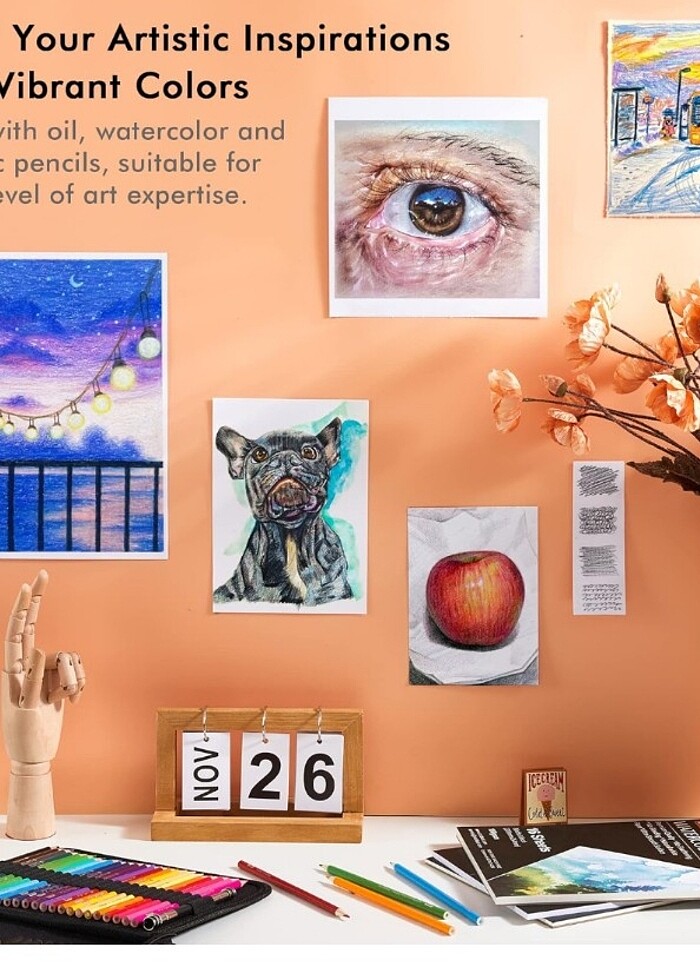 Profesyonel 103 Parça Boyama&Çizim Seti - Görsel 5