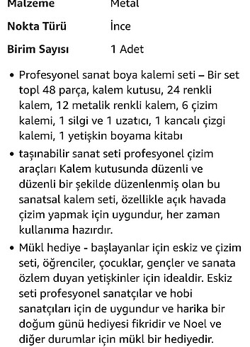 48 Parça Boyama & Eskiz Kalemleri Seti  - Görsel 5