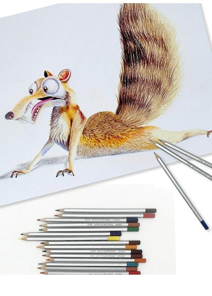 48 Parça Boyama & Eskiz Kalemleri Seti  - Görsel 3