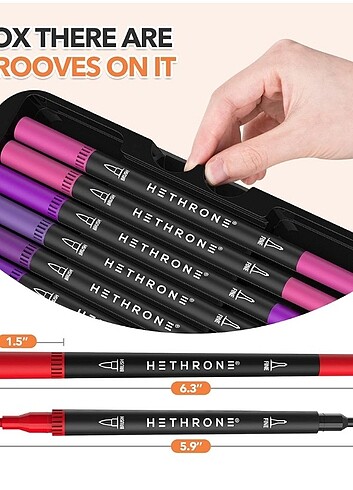 120 Renk , Çift Uçlu Boya Seti - Görsel 2