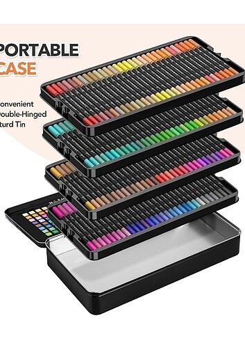 120 Renk , Çift Uçlu Boya Seti - Görsel 3