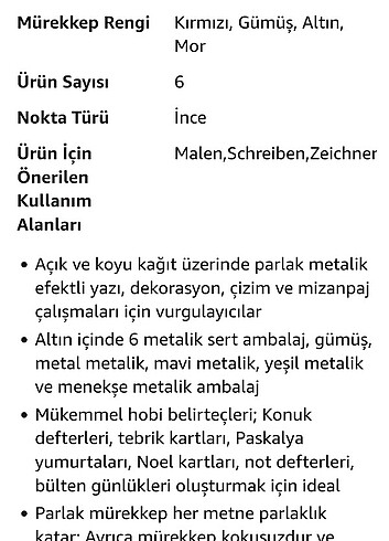 Edding 1200 Metalik 6'lı Renkli Kalem - Görsel 7