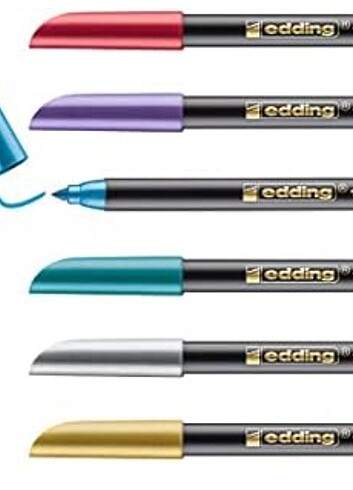 Edding 1200 Metalik 6'lı Renkli Kalem - Görsel 9