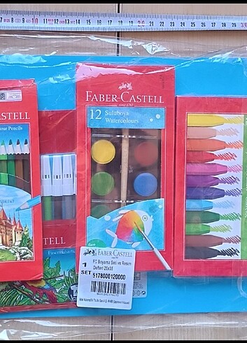  Beden 5 Parça Faber Castell Boyama Seti