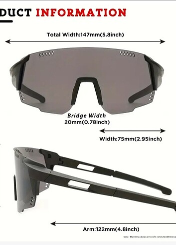 1 Ad. Çok Amaçlı Güneş Gözlüğü. - Görsel 3