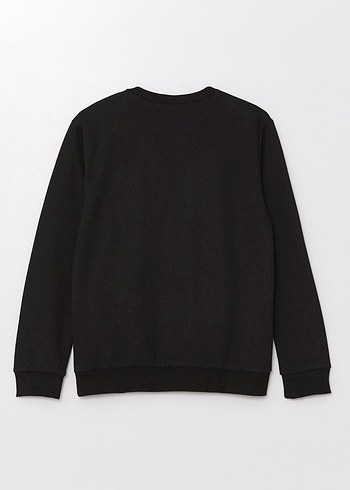 LCW Erkek cocuk  Siyah Baskılı Sweatshirt - Görsel 2