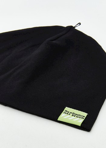 Siyah erkek cocuk Basic Bere - Görsel 2