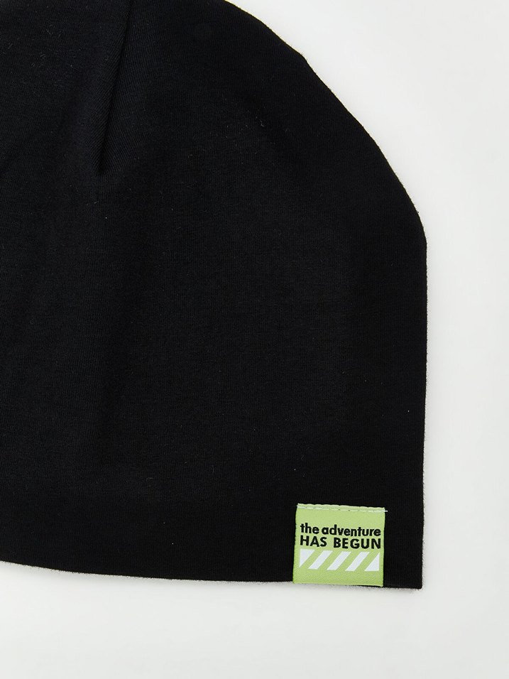 Siyah erkek cocuk Basic Bere - Görsel 3