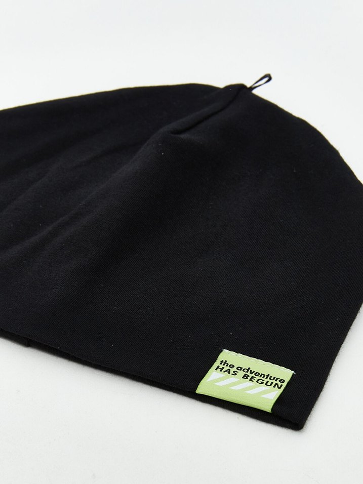 Siyah erkek cocuk Basic Bere - Görsel 2