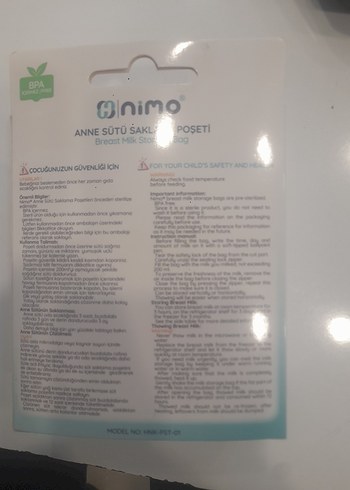 Anne Sütü Saklama Poşeti 20li - Görsel 2