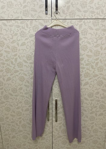 Mor V Yaka Örgü takım - Görsel 3