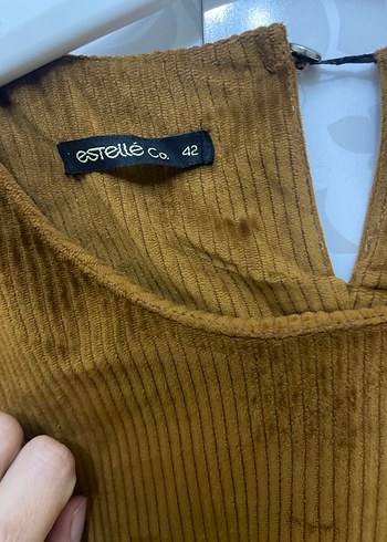 Bohem Tarz Uzun Kollu Kahverengi Kadın Elbise - Görsel 4