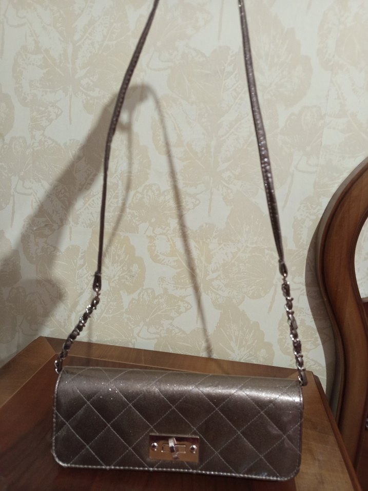 Bej Deri Kadın Çanta - Görsel 5