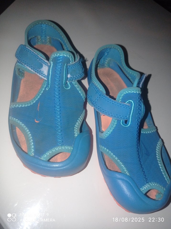 Orijinal Nike Mavi Tokalı Erkek Çocuk Sandalet - Görsel 2