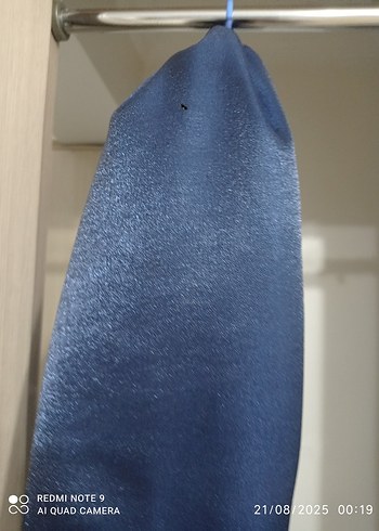 Kemerli Lacivert Uzun Abiye Elbise - Görsel 5