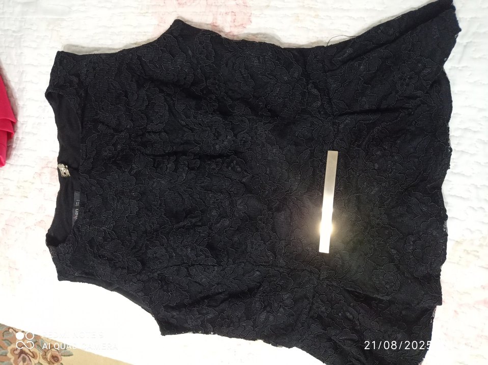 Siyah Dantelli Midi Kalem Etek - Görsel 4