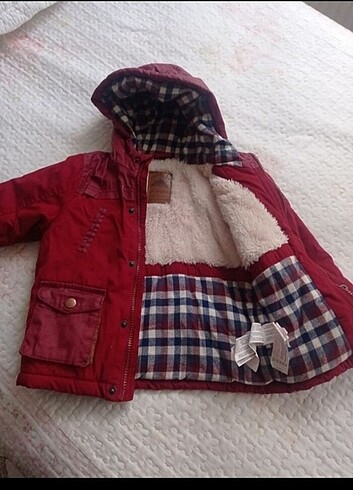 12-18 Ay Beden bordo Renk SIFIR Erkek bebek mont