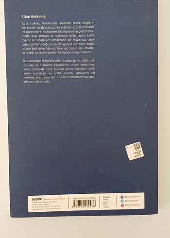  Beden Renk Ceza Hukuku Genel Hükümler Pratik Çalışma Kitabı