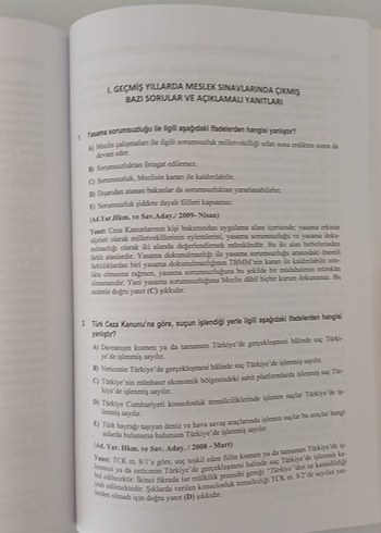  Beden Pratik Çalışma Kitabı - I Ceza Hukuku