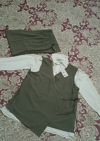 Kahverengi Klasik Kadın Ofis Takımı - Görsel 7