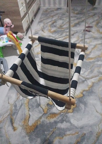Çizgili Bebek Salıncağı - Görsel 8
