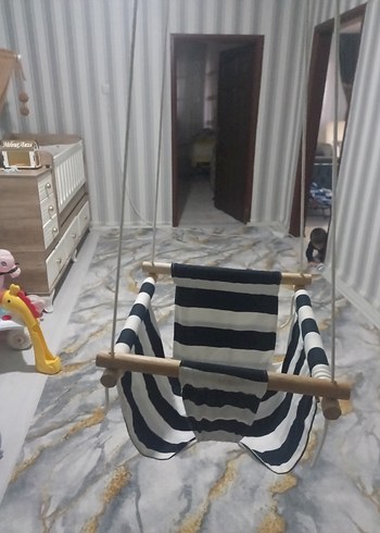 Çizgili Bebek Salıncağı - Görsel 9