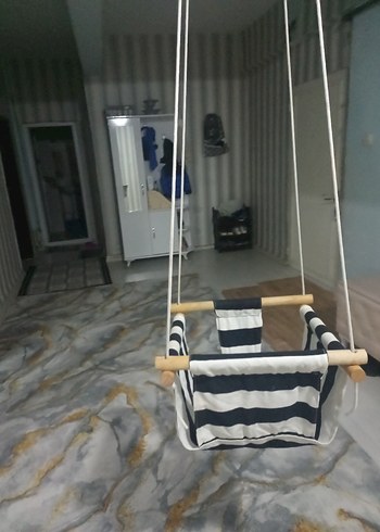 Çizgili Bebek Salıncağı - Görsel 14