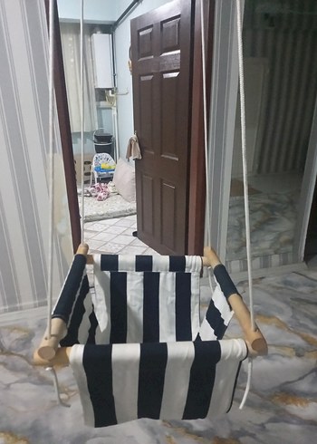 Çizgili Bebek Salıncağı - Görsel 12