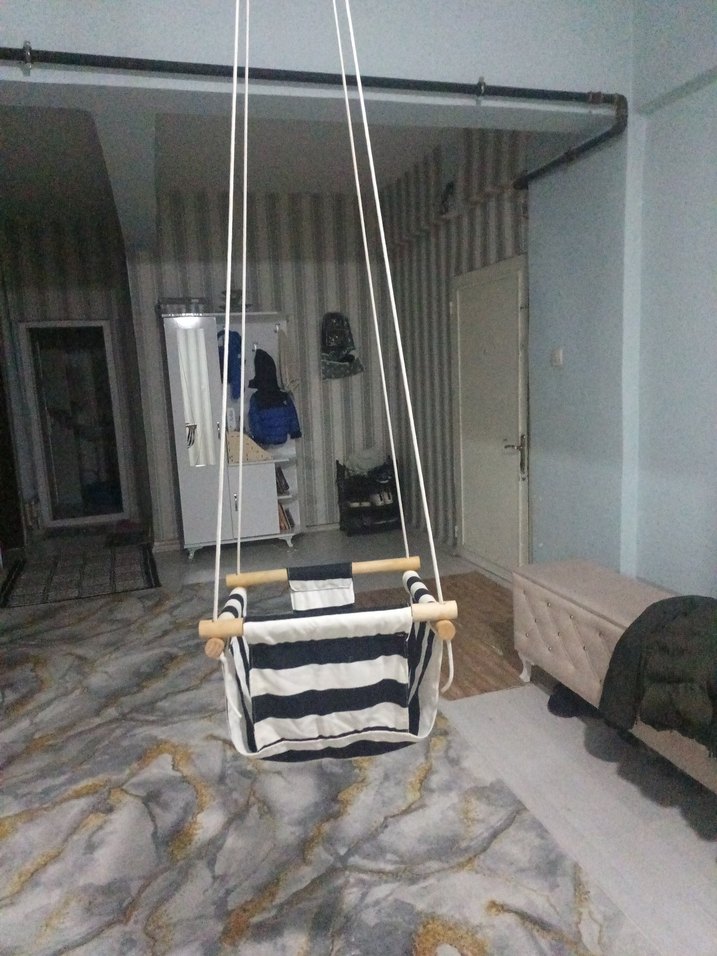 Çizgili Bebek Salıncağı - Görsel 3