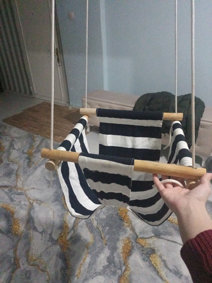 Çizgili Bebek Salıncağı - Görsel 2