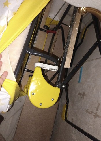 Sarı Yıldız Desenli Bebek Sepeti - Görsel 8