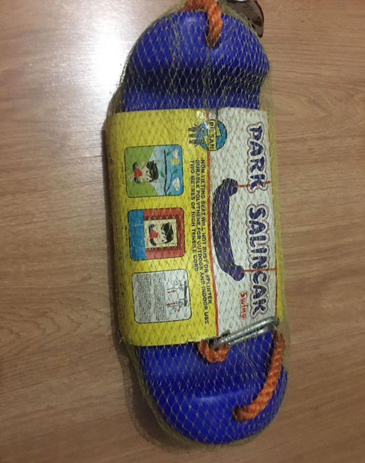 Renkli Çocuk Salıncağı Mavi - Görsel 3