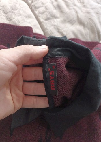 Bordo Uzun Kollu Triko Midi Elbise - Görsel 4