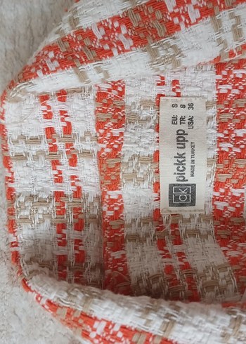 Düğmeli Kareli Midi Kadın Ceket - Görsel 5