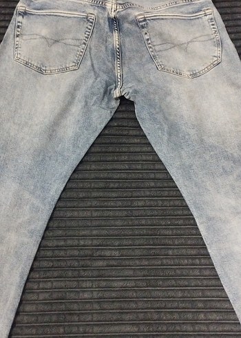 Ralph Lauren Acik Mavi Yikamali Denim Jean