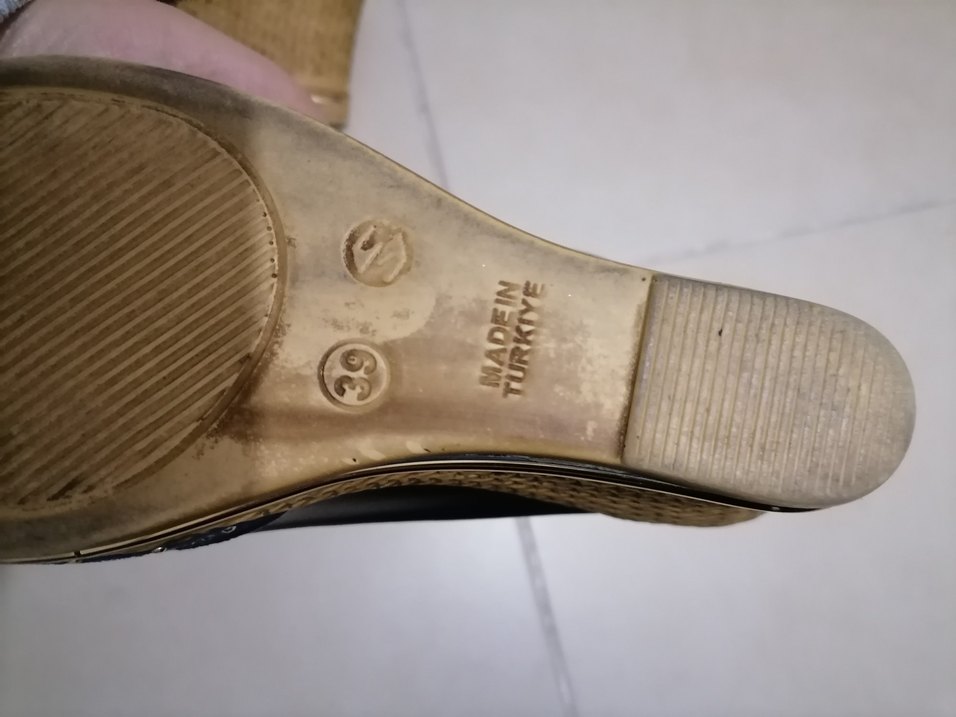 Mavi Rugan Kadın Dolgu Topuk Terlik - Görsel 4