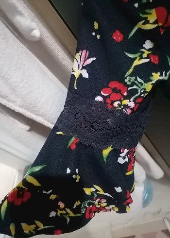 Çiçek Desenli Bohem Midi Elbise - Görsel 4