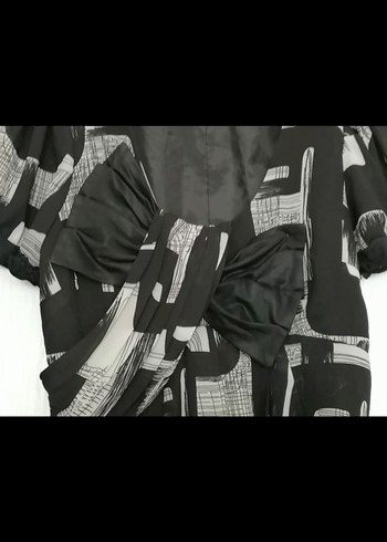 Sokak Stili Siyah Gri Mini Elbise - Görsel 2