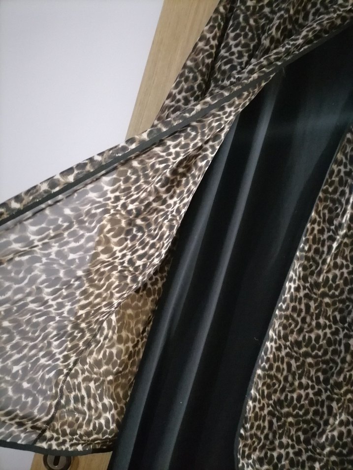 Leopar Desenli Uzun Kollu Kadın Elbise - Görsel 3