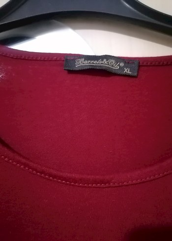 Bordo Uzun Kollu tunik ve elbise - Görsel 3