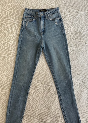 Kadın Mavi Denim Normal Boy Jean