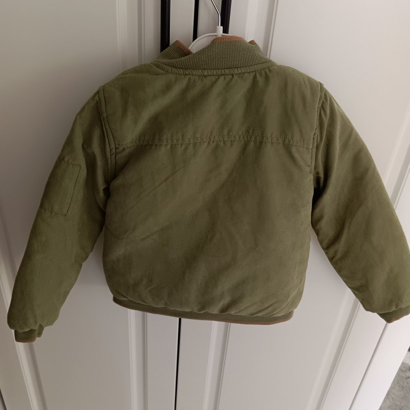 Erkek Çocuk Haki Fermuarlı Mont - Görsel 4