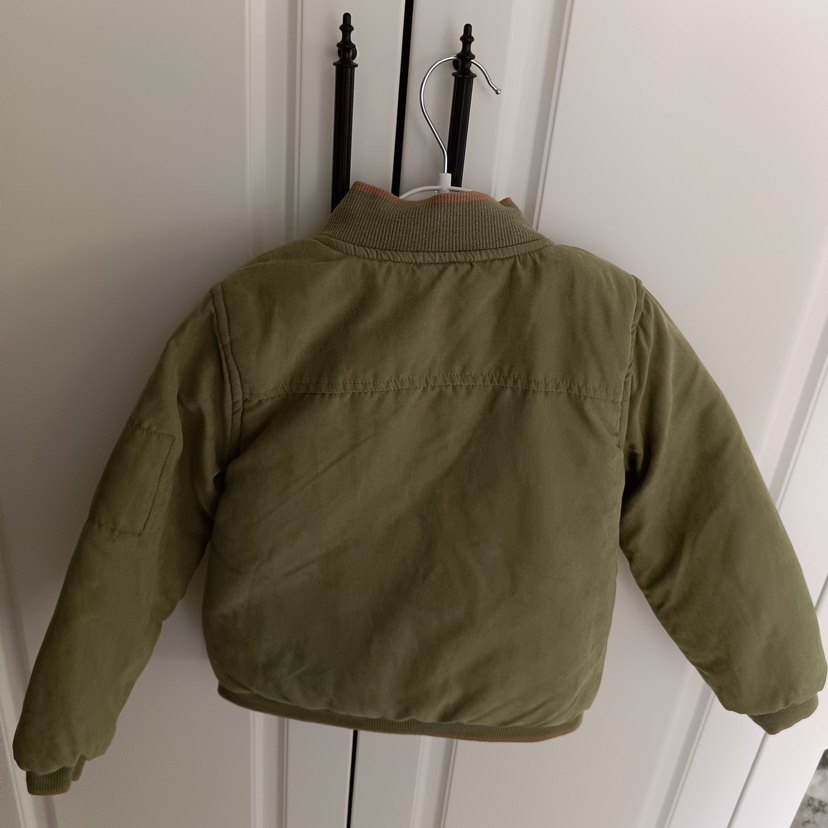 Erkek Çocuk Haki Fermuarlı Mont - Görsel 3